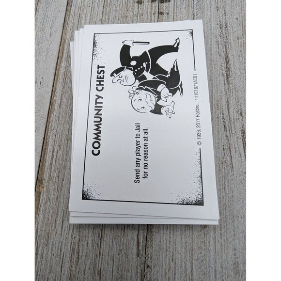 Monopoly Cheaters Edition 2017 Replacement Cards Cheater Chance Community Chest - Picture 7 of 11